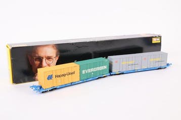 Brawa H0 - 2300 - Modeltrein goederenwagon (1) - Dubbele, Hobby en Vrije tijd, Modeltreinen | H0, Nieuw