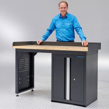 Datona Werkbank 150 cm 1 kastje met deuren bamboe - Datona, Ophalen of Verzenden, Nieuw