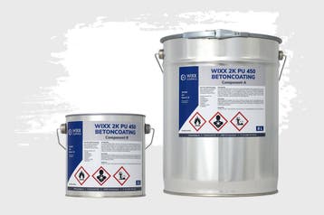 Wixx 2K PU 450 Betoncoating Wit 10L, Verzenden