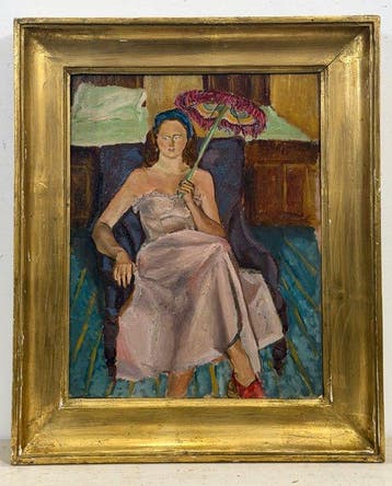 Fausto Pirandello (1899–1975), attr. a - Giovane donna con