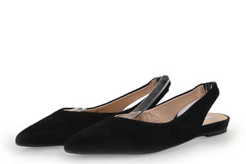 Manfield Ballerinas in maat 40 Zwart, Kleding | Dames, Verzenden, Zwart, Ballerina's, Manfield
