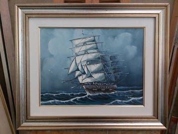 Renato Longanesi (1931) - Clipper in mare tempestoso