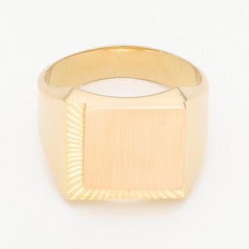 Ring - 18 karaat Geel goud - Zegel, Nieuw