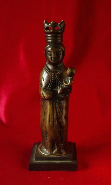 sculptuur, A 16th century bronze luster ornament figuring, Antiek en Kunst