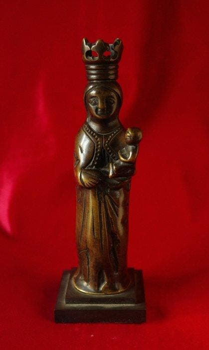 sculptuur, A 16th century bronze luster ornament figuring, Antiek en Kunst, Antiek | Overige Antiek