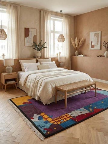 Vloerkleed - 291 cm - 203 cm - Handgeknoopt Konya-tapijt, Nieuw