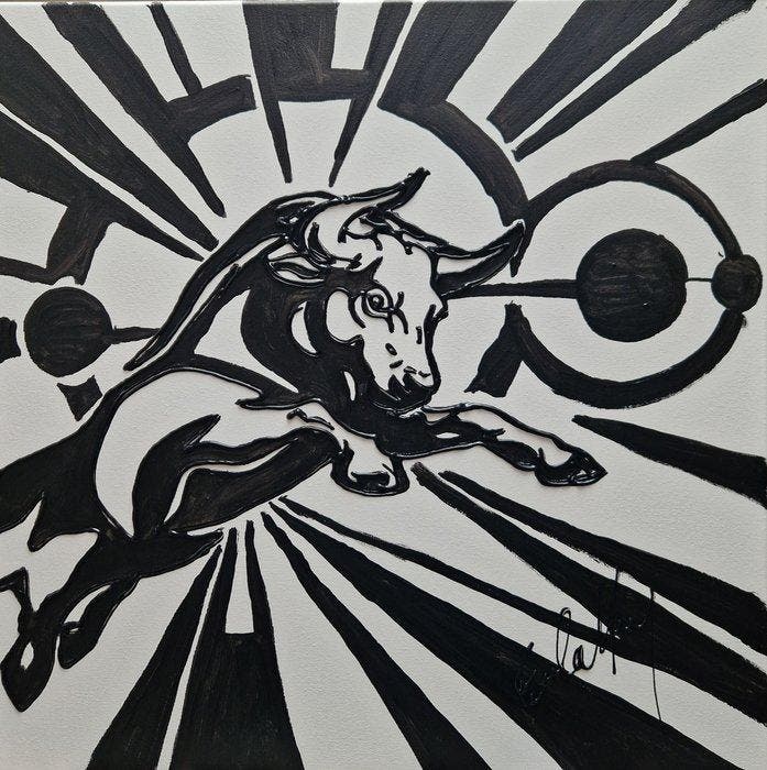 Henry Escobar - Force Noire, Antiek en Kunst, Kunst | Schilderijen | Modern