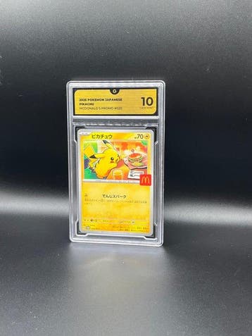 Pokémon - 1 Graded card Mcdonalds Pikachu 020 Promo card -