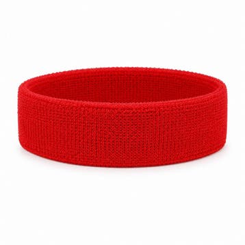 Haarband Sport 4cm - Badstof - Rood, Nieuw