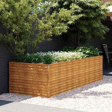 vidaXL Plantenbak verhoogd 290x100x69 cm cortenstaal, Tuin en Terras, Verzenden, Nieuw