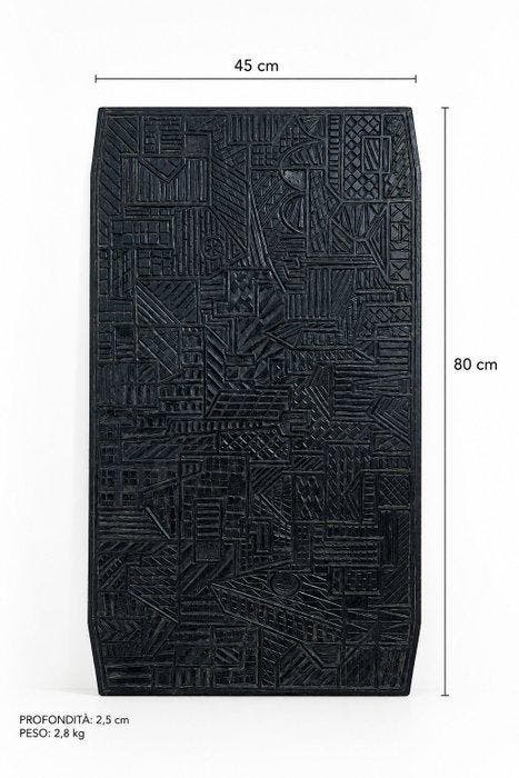 Nino Gobbis - Paneel - 80×45 cm. - Naaldhout, Antiek en Kunst, Antiek | Meubels | Stoelen en Sofa's