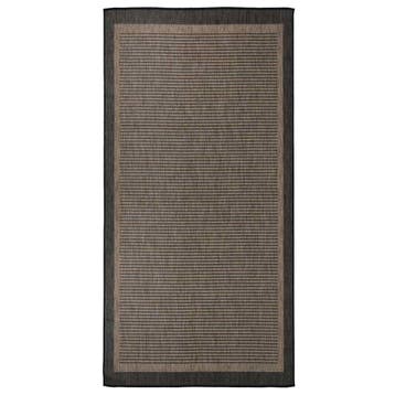vidaXL Buitenkleed platgeweven 100x200 cm donkerbruin, Verzenden, Nieuw