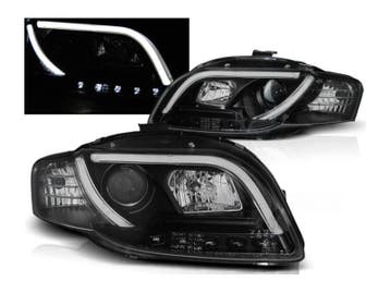 LED Tube koplampen Black geschikt voor Audi A4 B7, Auto-onderdelen, Verzenden, Nieuw, Audi