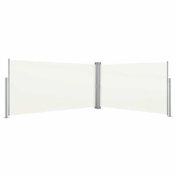 vidaXL Windscherm uittrekbaar 160x600 cm crème, Verzenden, Nieuw