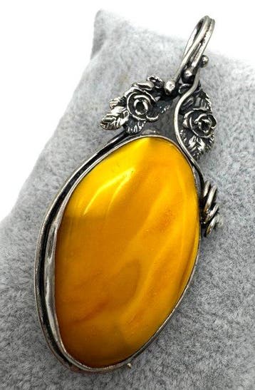 Sans prix de réserve - Broche Argent - Bernstein, Bijoux, Sacs & Beauté