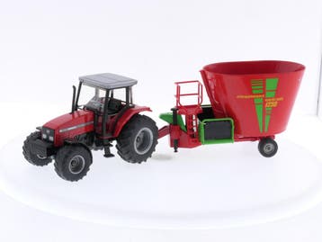 Schaal 1:32 Siku 4270 Massey Ferguson S02654X &  Siku 245..., Ophalen of Verzenden