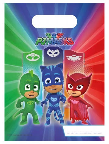 Pj Masks Uitdeelzakjes 23cm 6st, Verzenden, Nieuw