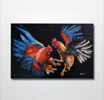 Truong Thu (1991) - Combat de Coqs 60 90 cm - No Reserve