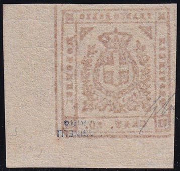 Italiaanse oude staten - Modena 1859 - GP 80 c. bistro, Gestempeld