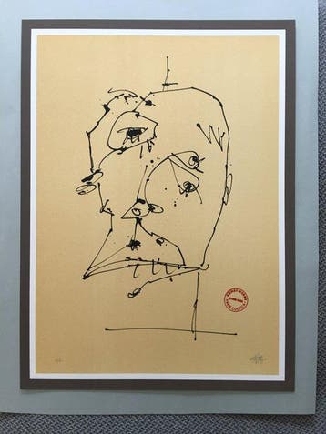 Antonio Saura (1930-1998) - Zelfportret, Antiek en Kunst