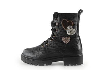 IK-KE Veterboots Meisjes in maat 30 Zwart, Verzenden, Jongen of Meisje, IK-KE, Schoenen