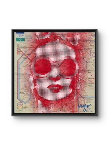 Wawapod (1991) - Frida Kahlo sur Plan de Métro Parisien