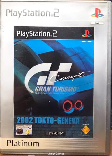 Gran Turismo Concept 2002 Tokyo-Geneva platinum (ps2 used, Ophalen of Verzenden