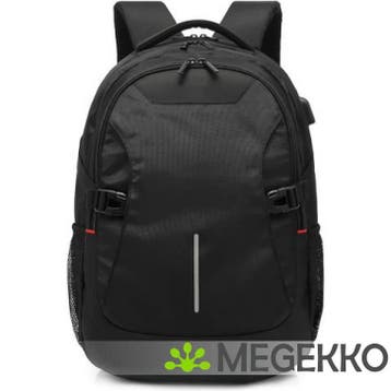 ACT Global rugzak 15,6 inch, zwart, met USB-laadpoort, Computers en Software, Laptoptassen, Verzenden, Nieuw