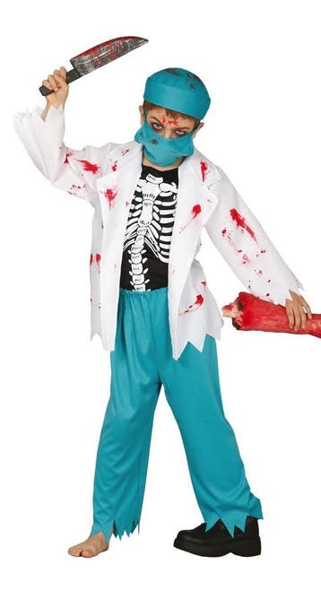 Dokter Halloween Kostuum Kind zombie, Verzenden, Nieuw