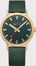 Mondaine - Swiss Made - Gold - Railway Official - NEW - Sans