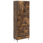 vidaXL Kast Set 2 pcs Gerookt eiken 66 x 34,5 x 90 cm, Huis en Inrichting, Kasten | Overige, Verzenden, Nieuw
