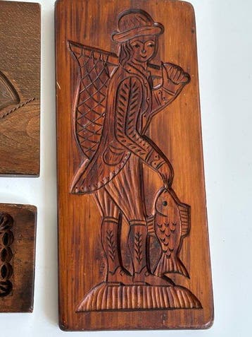 Decoratief ornament (3) - Nederland - Houten Plank/Spekulas