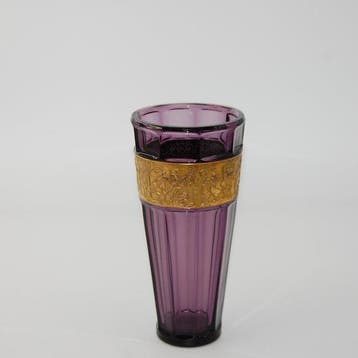 August Walther & Söhne - Vaas - Kristal - H. 24 cm / Fipop, Antiek en Kunst