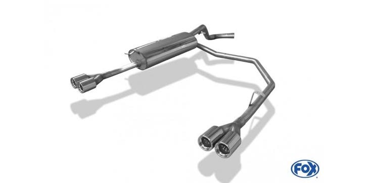 FOX VW Bora 1J/ Bora Variant 1J einddemper uitgang rechts/li, Auto-onderdelen, Uitlaatsystemen, Nieuw, Verzenden