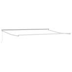 vidaXL Handmatig Inklapbaar Zonnewering Frame Wit 4 x 2 m, Verzenden, Nieuw