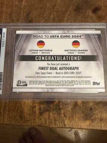 2023/24 Topps Finest Lothar Matthäus Matthias Sammer