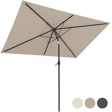 2dekans | LifeGoods Parasol - 270x180cm - 30° Kantelbaar -, Ophalen of Verzenden