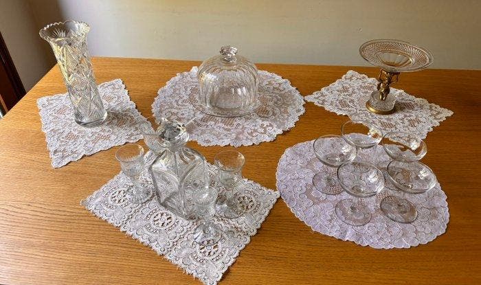 Tafelkleed (5) - 0 cm - 0 cm, Antiquités & Art, Tapis & Textile