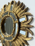 Miroir - Verre, Bois - Deux miroirs muraux, Antiquités & Art, Curiosités & Brocante