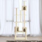 vidaXL Kattenmeubel met sisal krabpalen 188 cm crèmekleurig, Dieren en Toebehoren, Verzenden, Nieuw