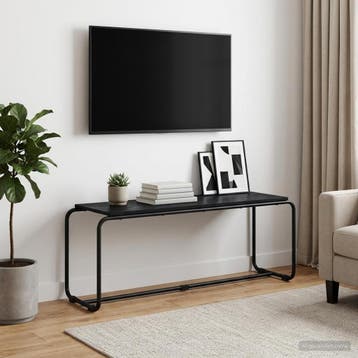 vidaXL TV Stand 113,5 x 35,5 x 42 cm Zwart eiken Bewerkt, Verzenden