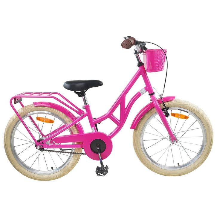 vidaXL Kinderfiets 24 Inch voor 8-12 jaar oud Donkerroze, Vélos & Vélomoteurs, Vélos | Vélos de course, Envoi