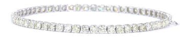 Zonder minimumprijs - Armband - 14 karaat Witgoud - 4.67ct., Nieuw