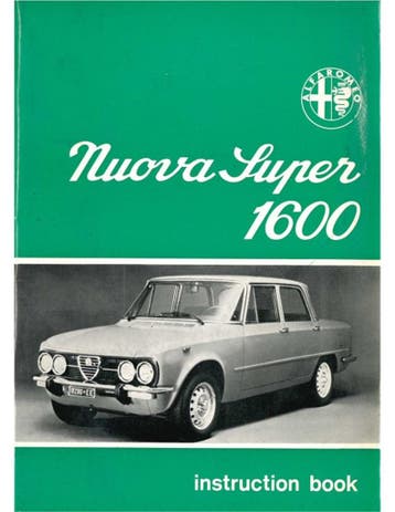 1975 ALFA ROMEO GIULIA NUOVA SUPER 1600 INSTRUCTIEBOEKJE E.., Ophalen of Verzenden