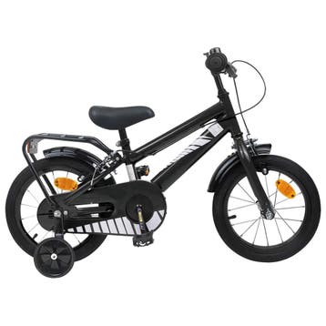 vidaXL Kinderfiets 14 Inch voor 3-5 jaar oud Zwart, Verzenden