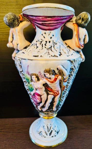 Capodimonte - Vaas - Keramiek, Creamware - Antieke