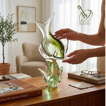 VM - sculptuur, Capolavoro di Luce: Pesce dOro in Vetro