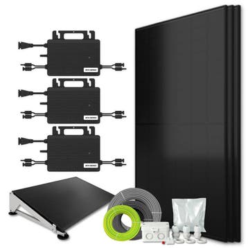 Zonnepanelen pakket voor platdak - 1.3 kW - 3x 430, Doe-het-zelf en Bouw, Zonnepanelen en Toebehoren, Ophalen of Verzenden, Nieuw