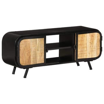 vidaXL Tv-meubel 110x30x45 cm ruw mangohout, Verzenden, Nieuw