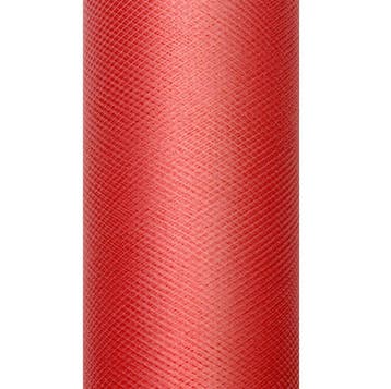 Rode Tule Rol 15cm 9m, Hobby en Vrije tijd, Verzenden, Nieuw